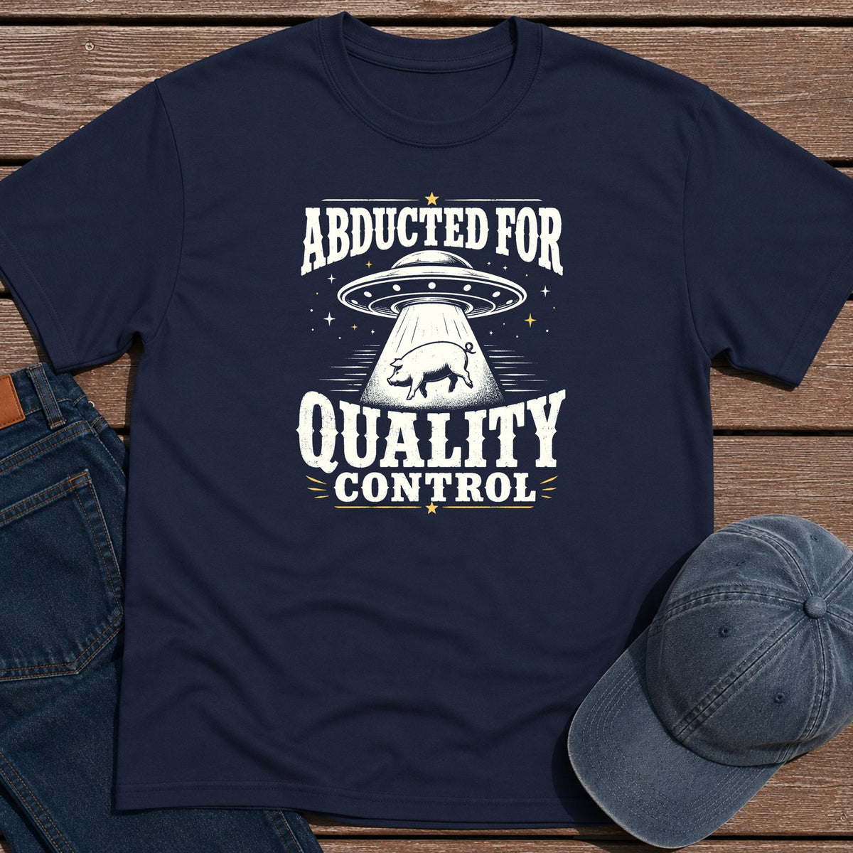 Abducted QC T-Shirt - Navy