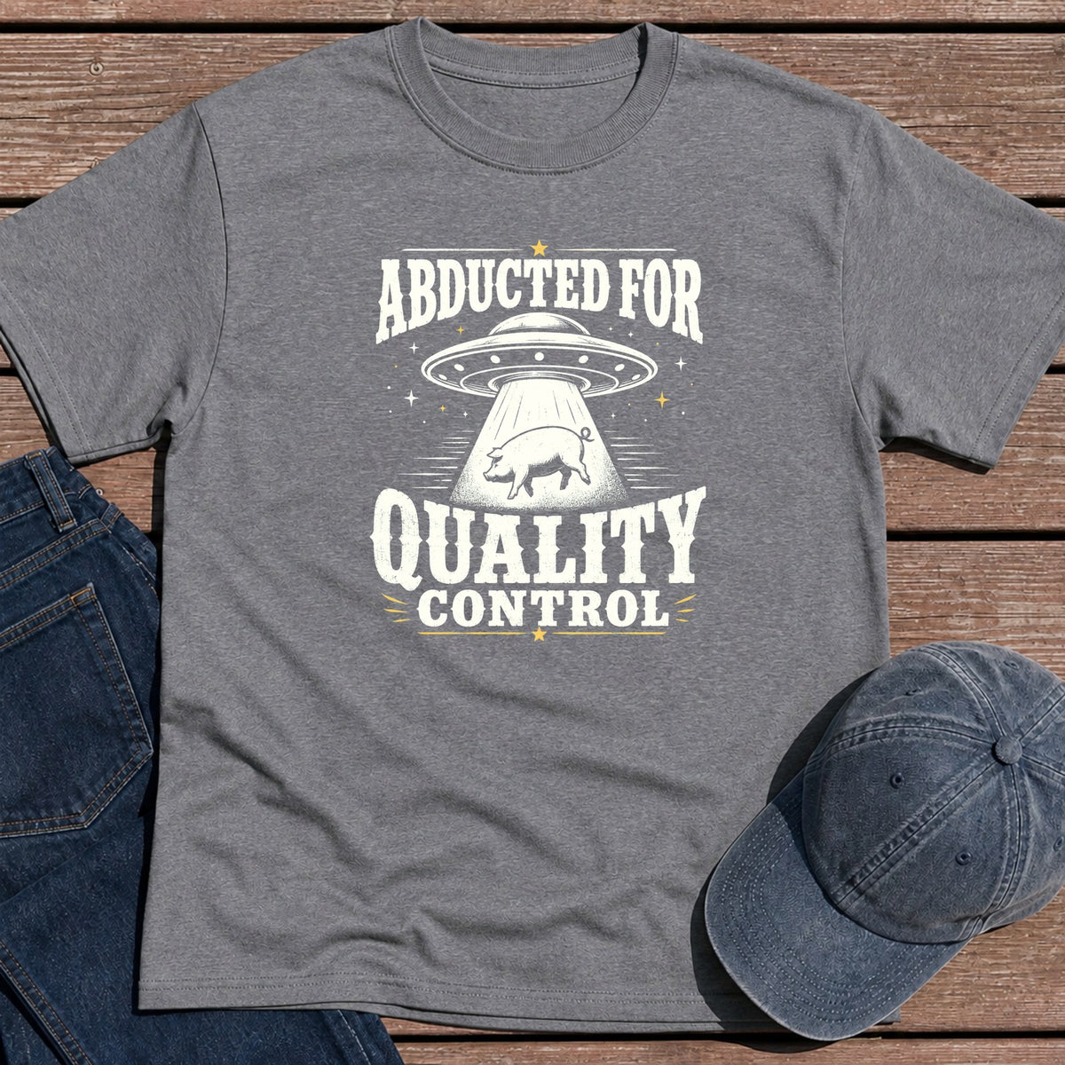Abducted QC T-Shirt - Tweed