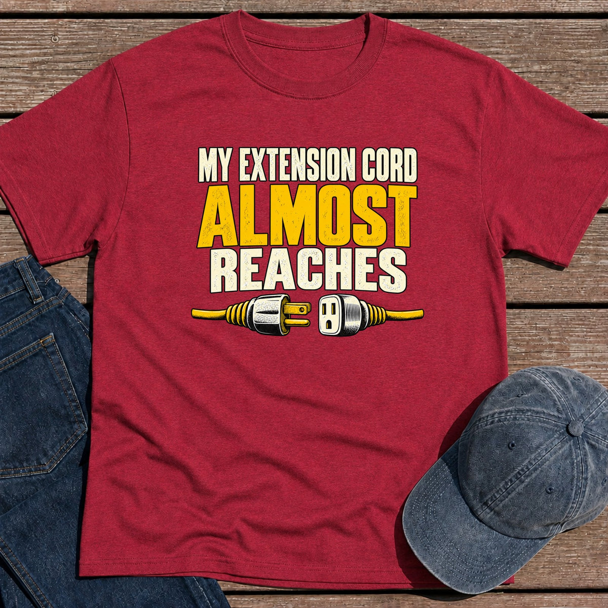 Almost Reaches T-Shirt - Antique Cherry Red