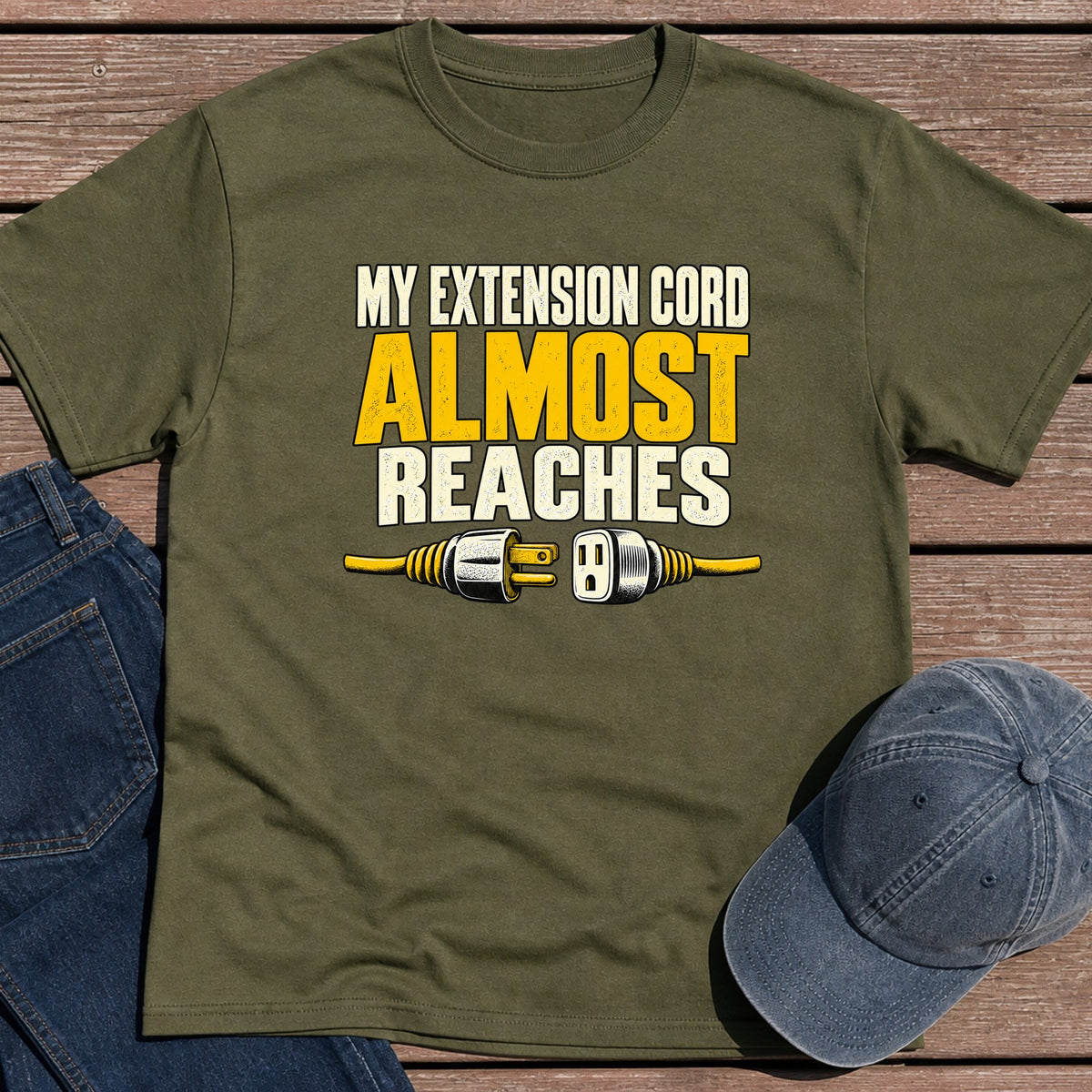 Almost Reaches T-Shirt - Military Green