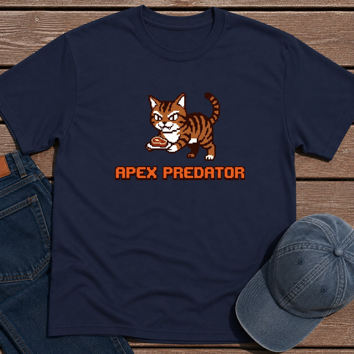 Apex Kitty T-Shirt - Navy