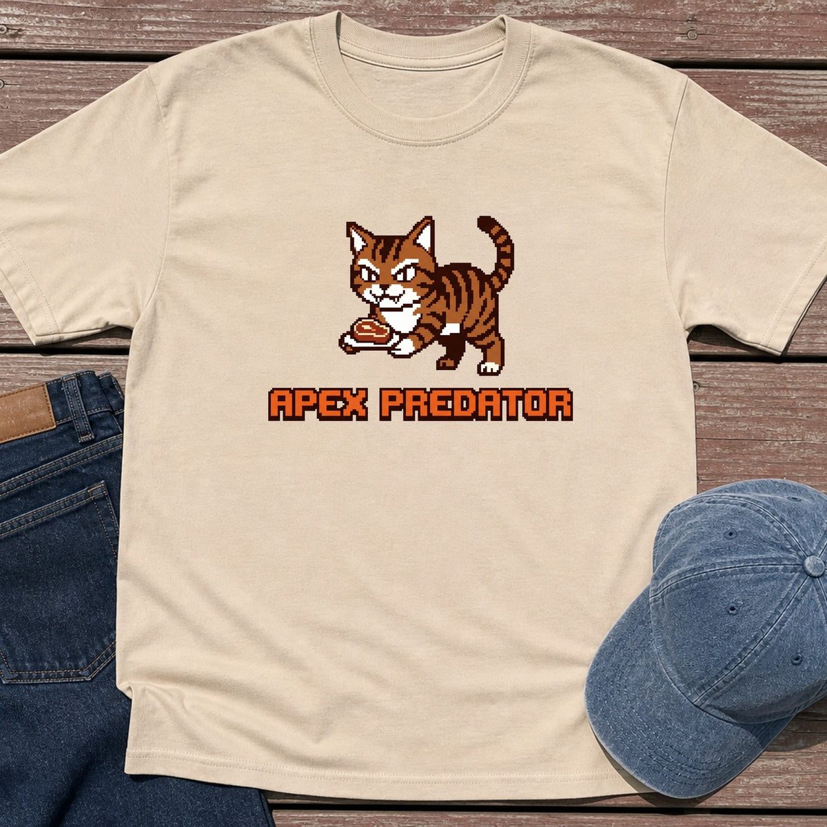 Apex Kitty T-Shirt - Sand