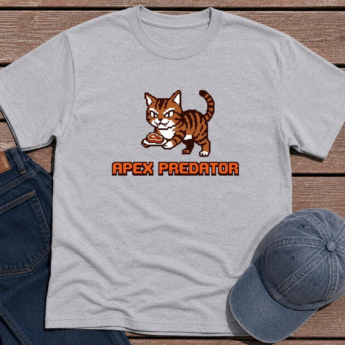 Apex Kitty T-Shirt - Sport Grey