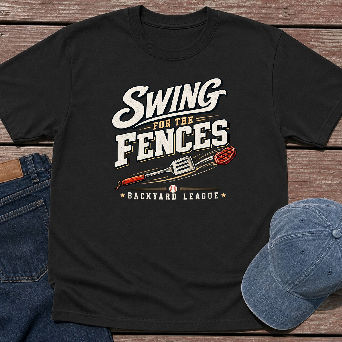 Backyard League T-Shirt - Black