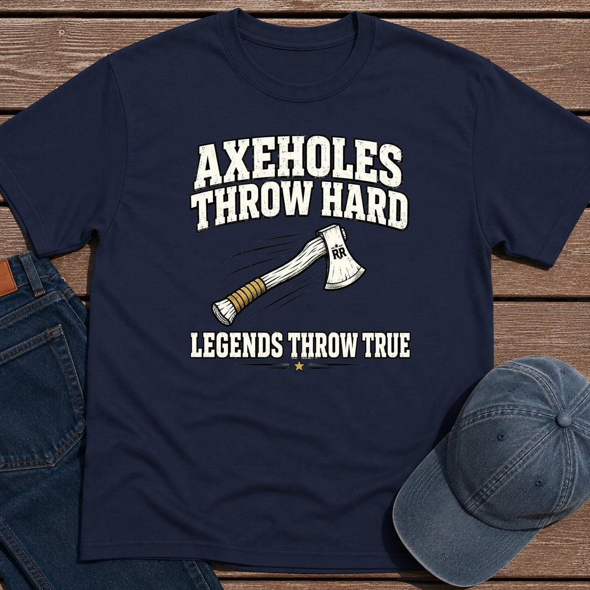 Axeholes v. Legends T-Shirt - Navy