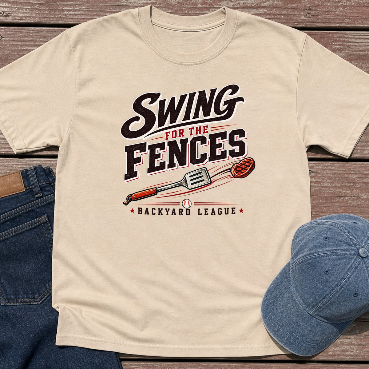 Backyard League T-Shirt - Sand