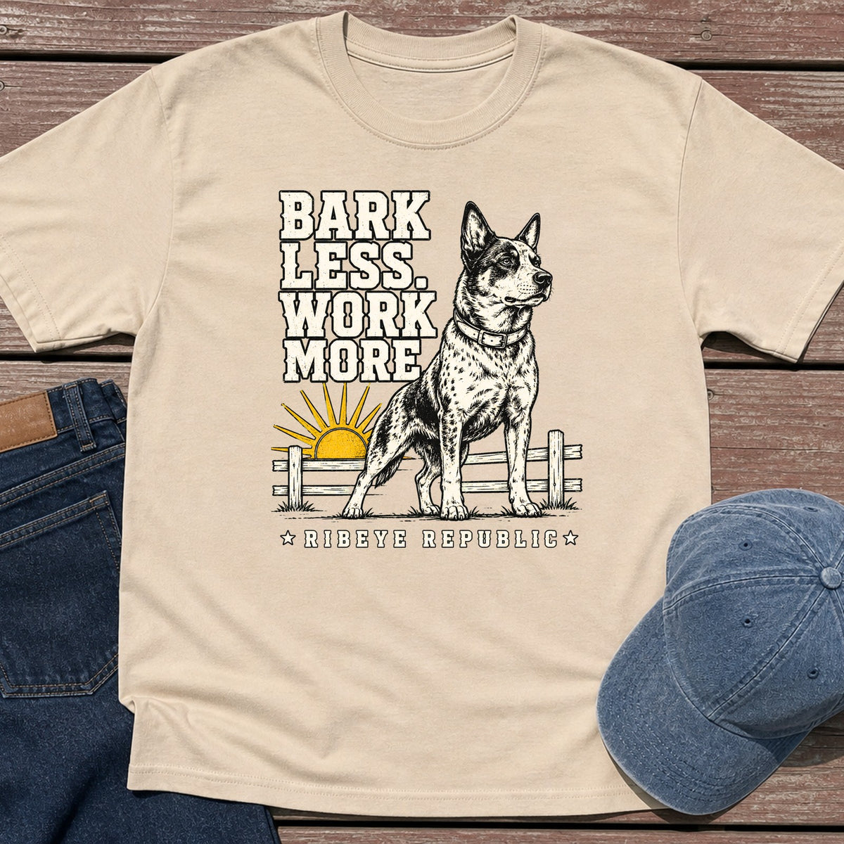 Bark Less T-Shirt - Sand