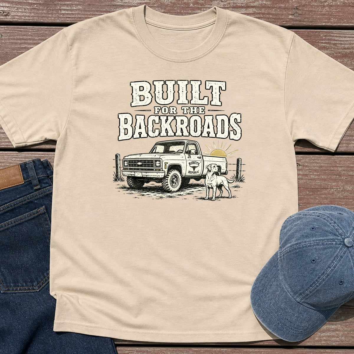 Backroads 4X4 T-Shirt - Sand
