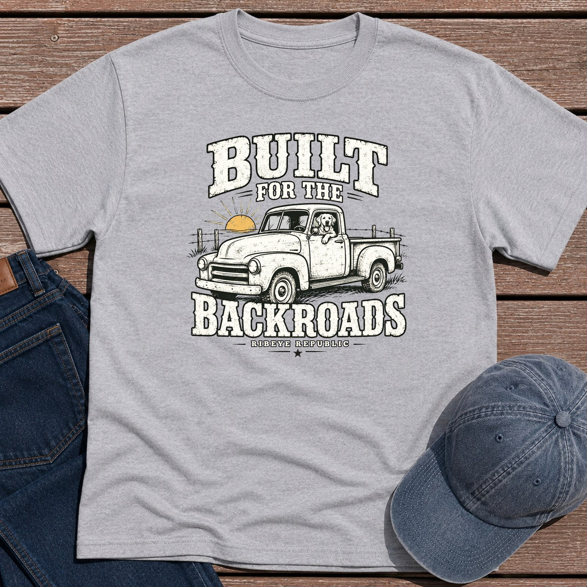 Backroads Classic T-Shirt - Sport Grey