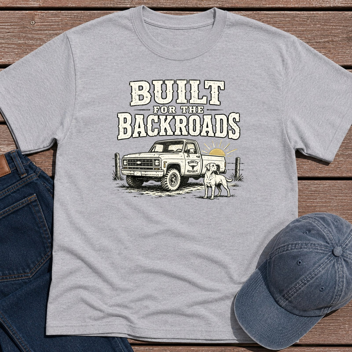 Backroads 4X4 T-Shirt - Sport Grey