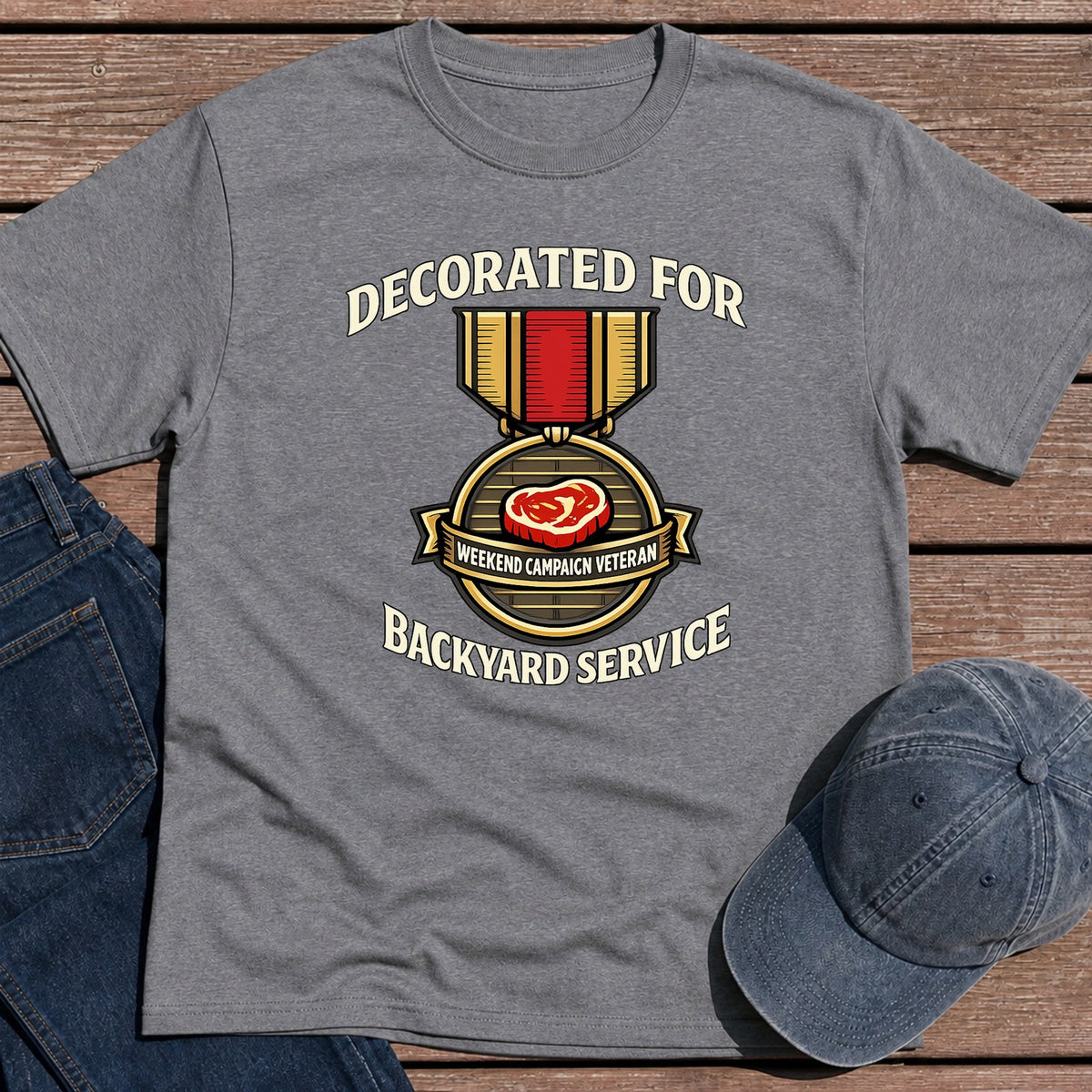 Backyard Service T-Shirt - Tweed