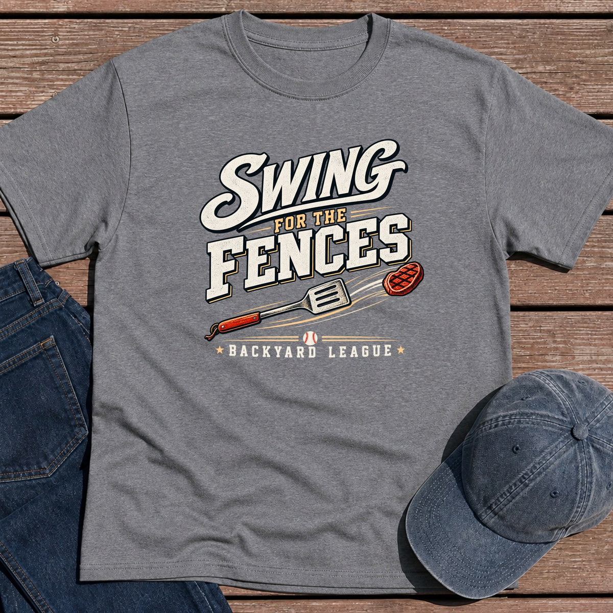 Backyard League T-Shirt - Tweed