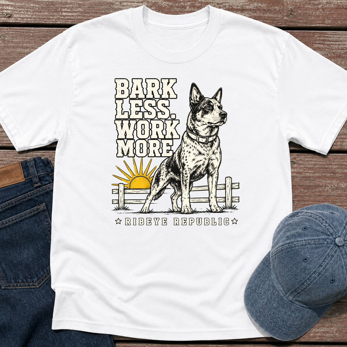 Bark Less T-Shirt - White