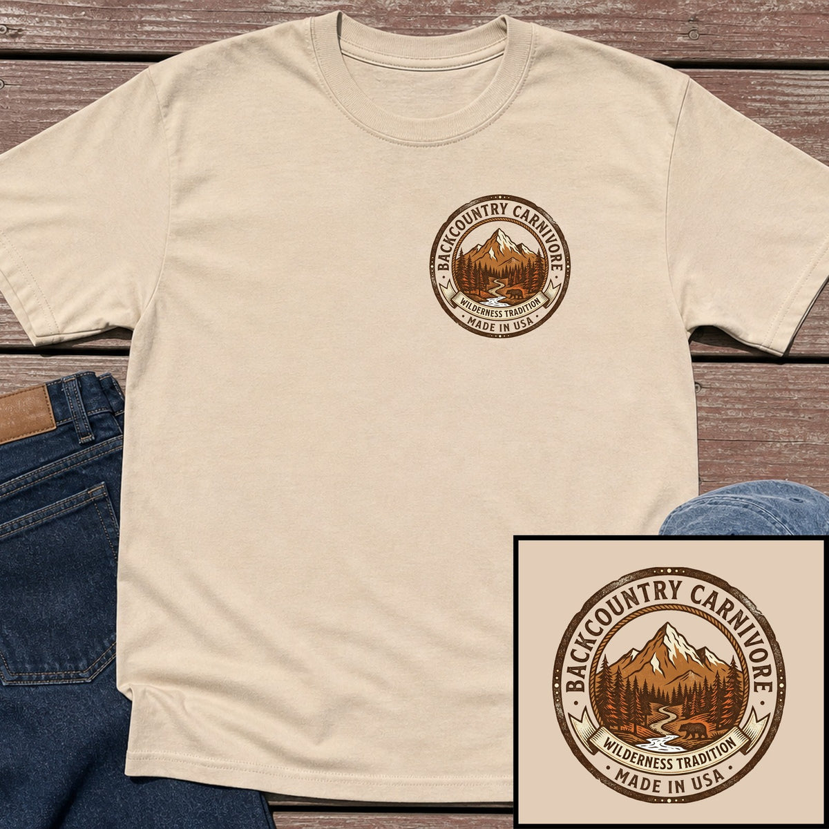 Backcountry Carnivore T-Shirt - Sand