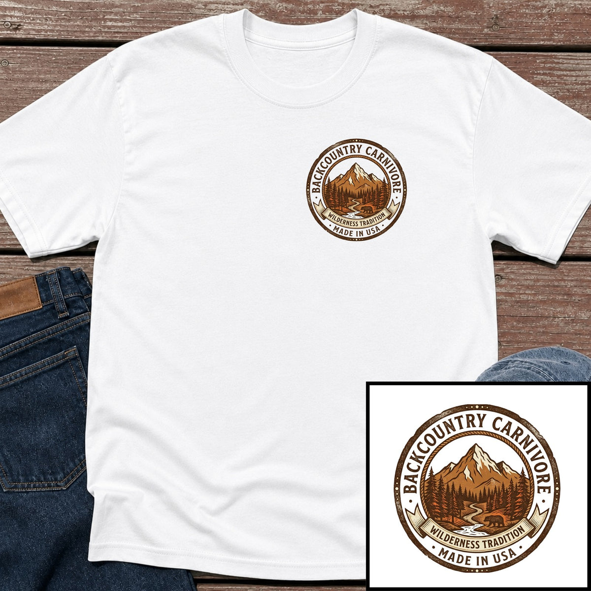 Backcountry Carnivore T-Shirt - White