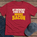 Bacon Fund T-Shirt - Antique Cherry Red