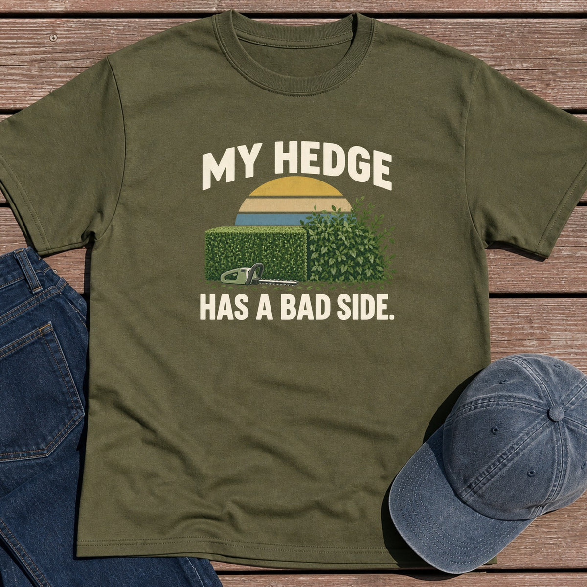 Bad Hedge T-Shirt - Military Green
