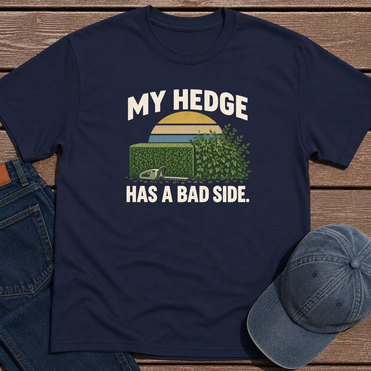 Bad Hedge T-Shirt - Navy