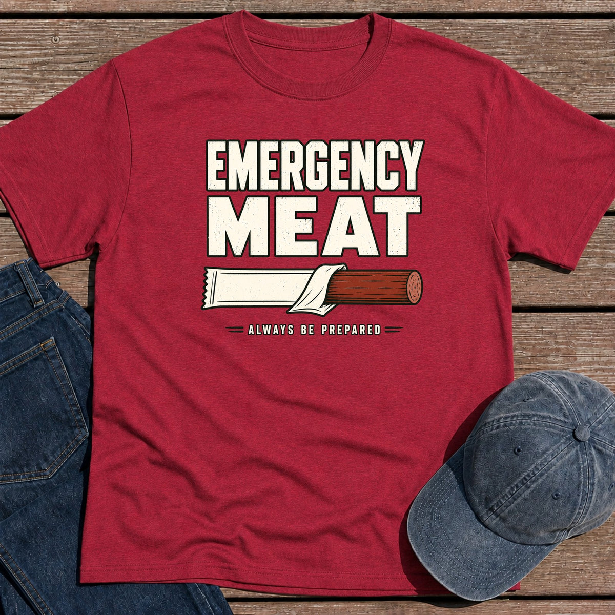Be Prepared T-Shirt - Antique Cherry Red