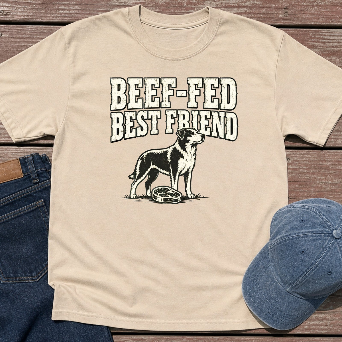 Beef-Fed BFF T-Shirt - Sand