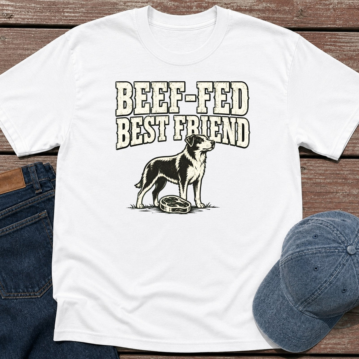 Beef-Fed BFF T-Shirt - White