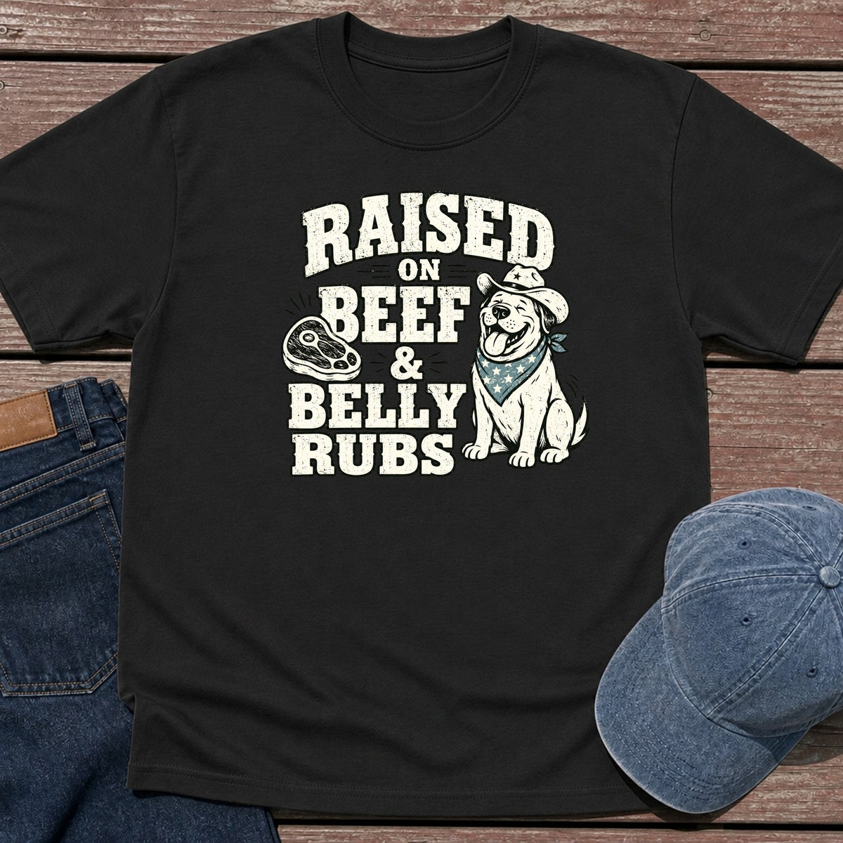 Belly Rubs T-Shirt - Black