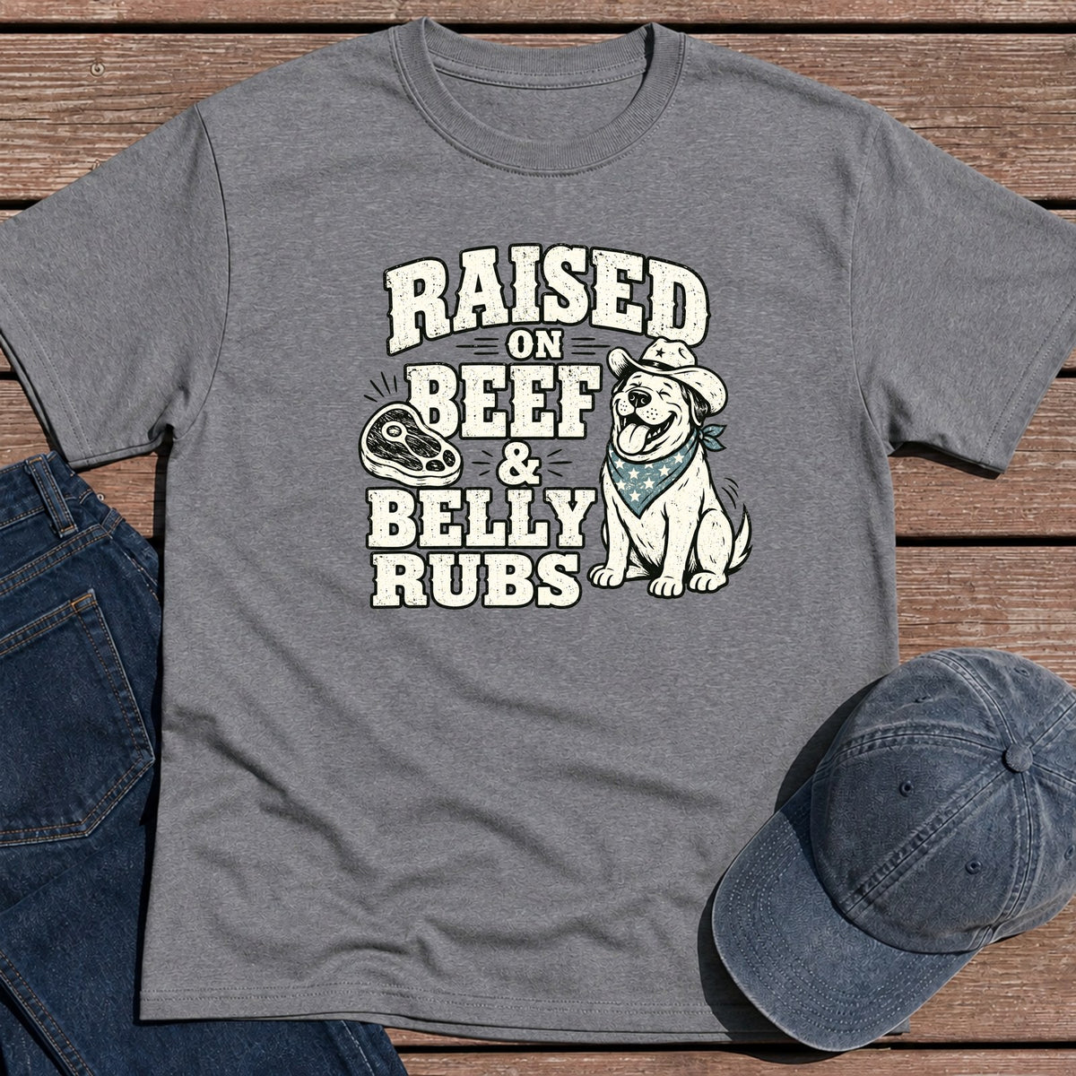 Belly Rubs T-Shirt - Tweed