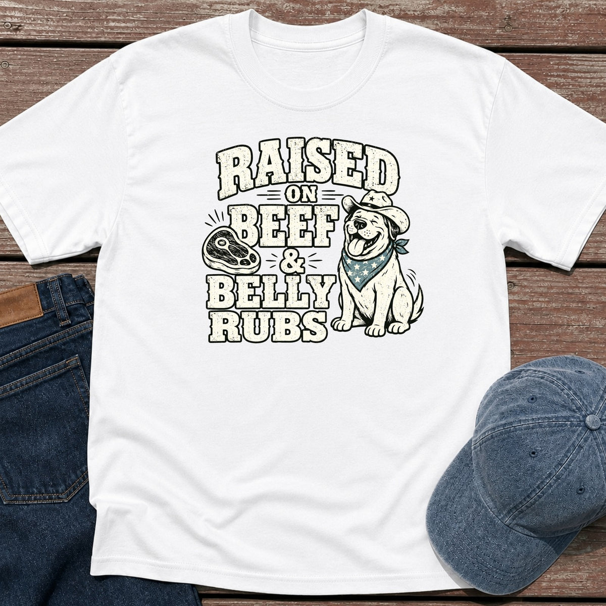 Belly Rubs T-Shirt - White