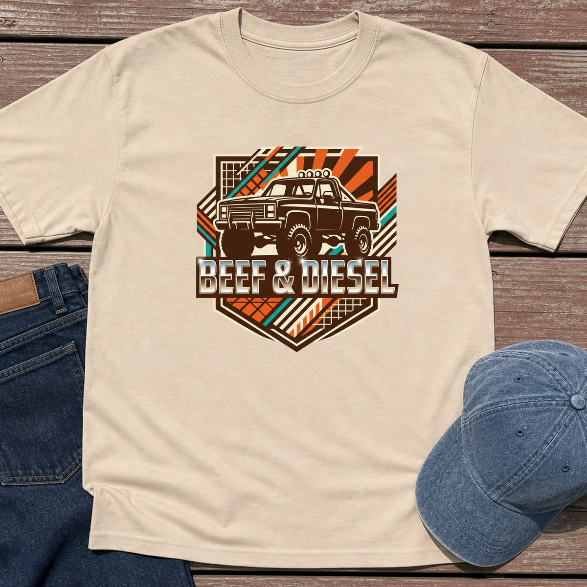 Beef & Diesel T-Shirt - Sand