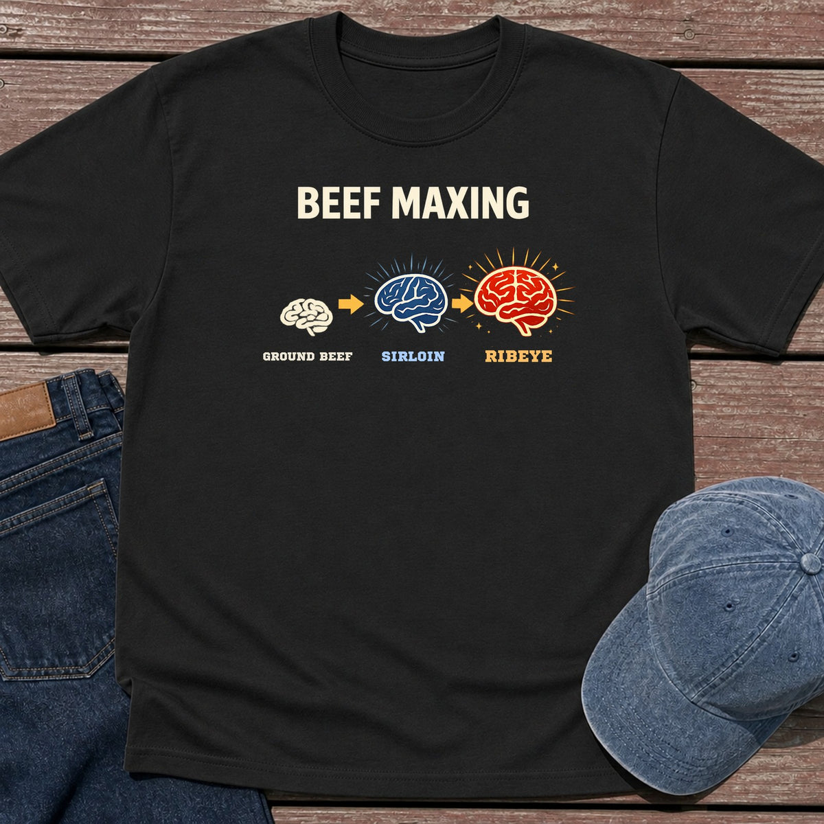 Beef Brain T-Shirt - Black