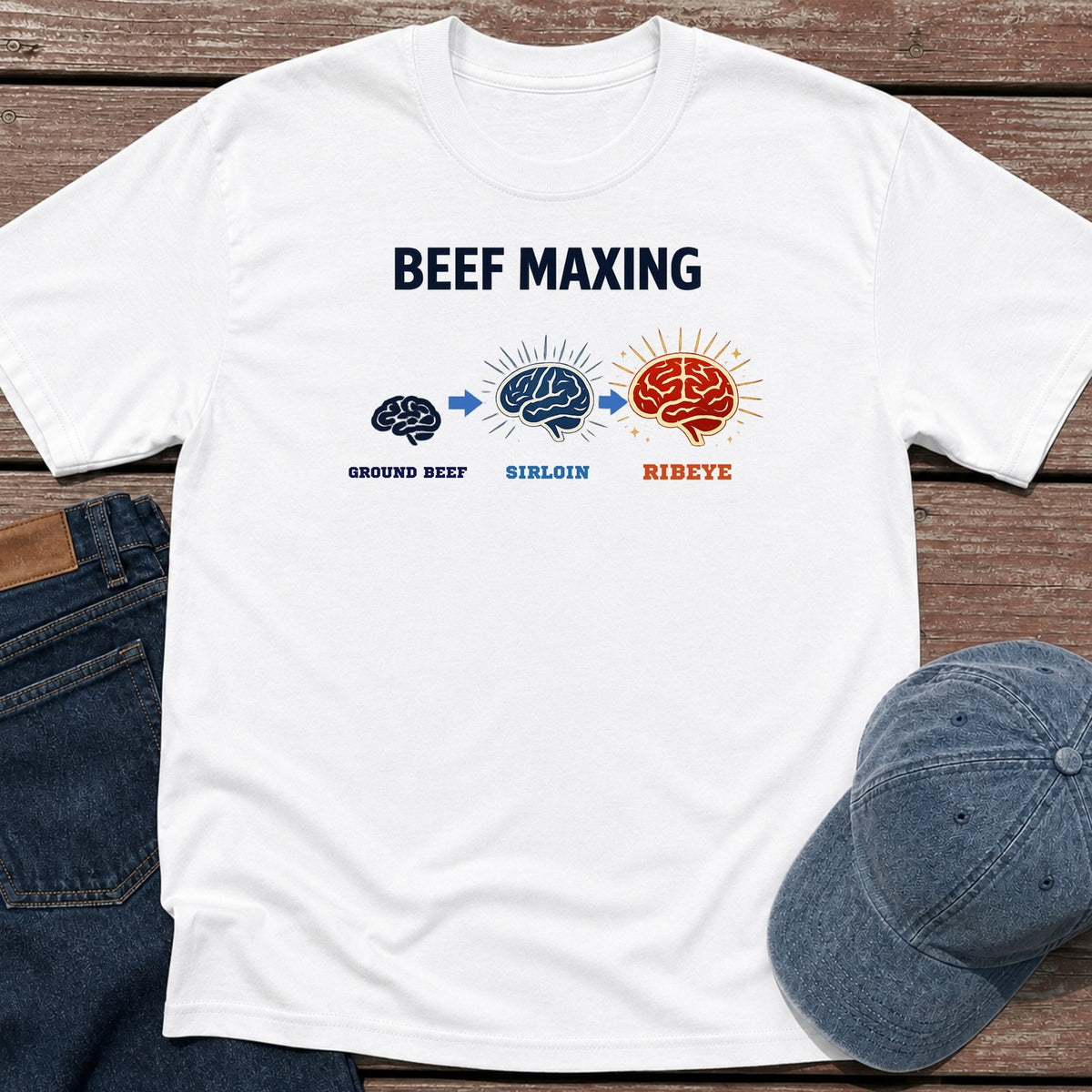 Beef Brain T-Shirt - White