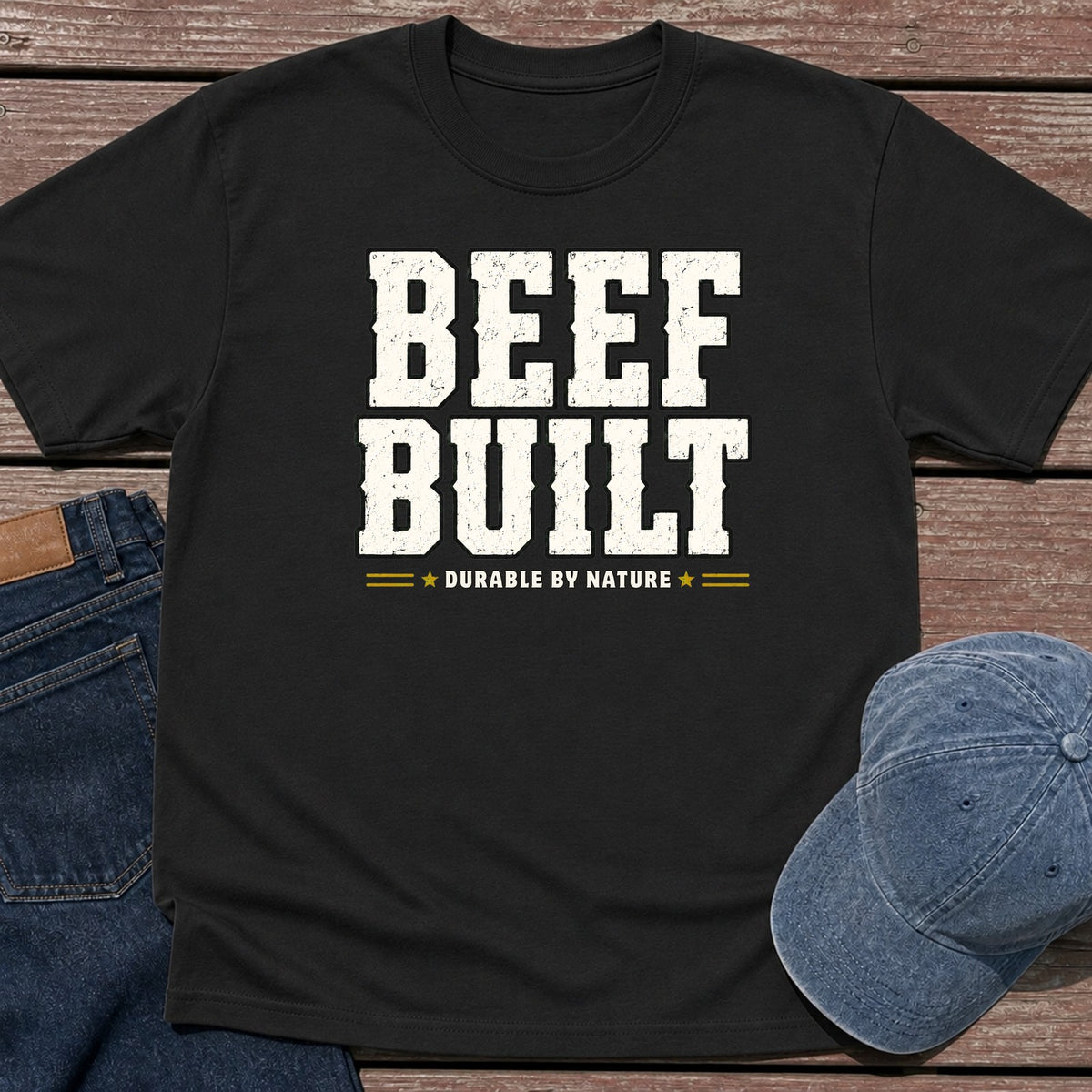 Beef Built T-Shirt - Black
