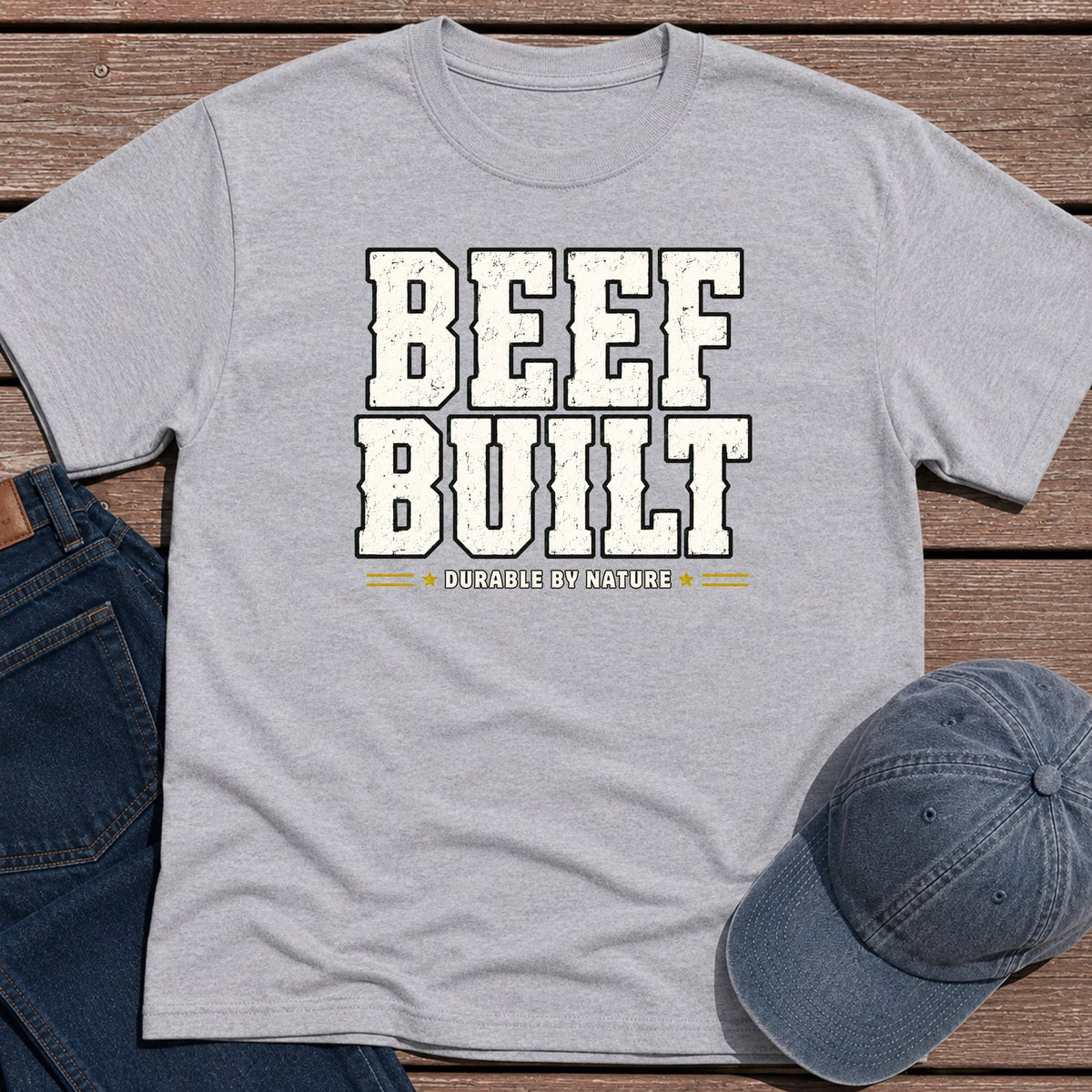 Beef Built T-Shirt - Sport Grey
