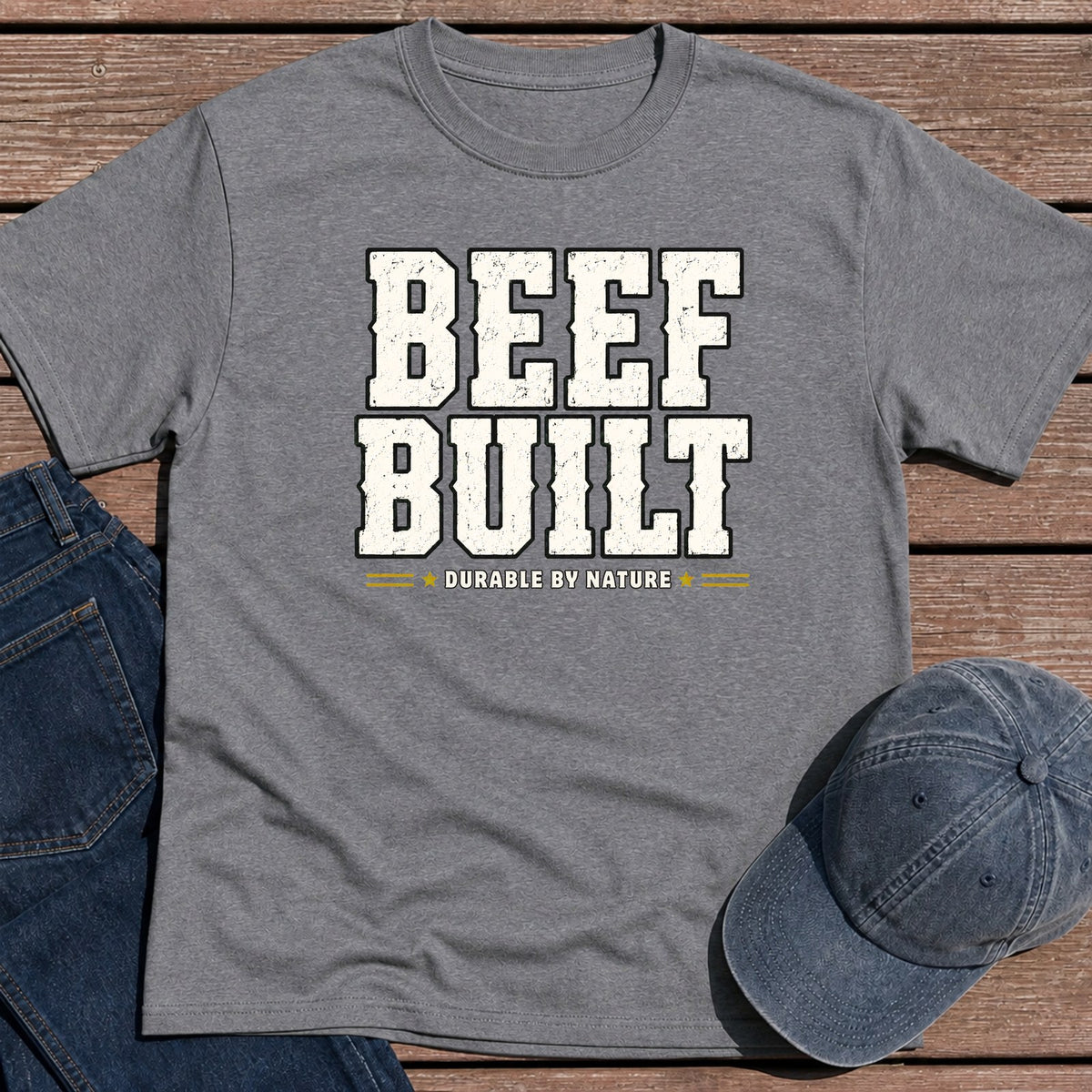 Beef Built T-Shirt - Tweed