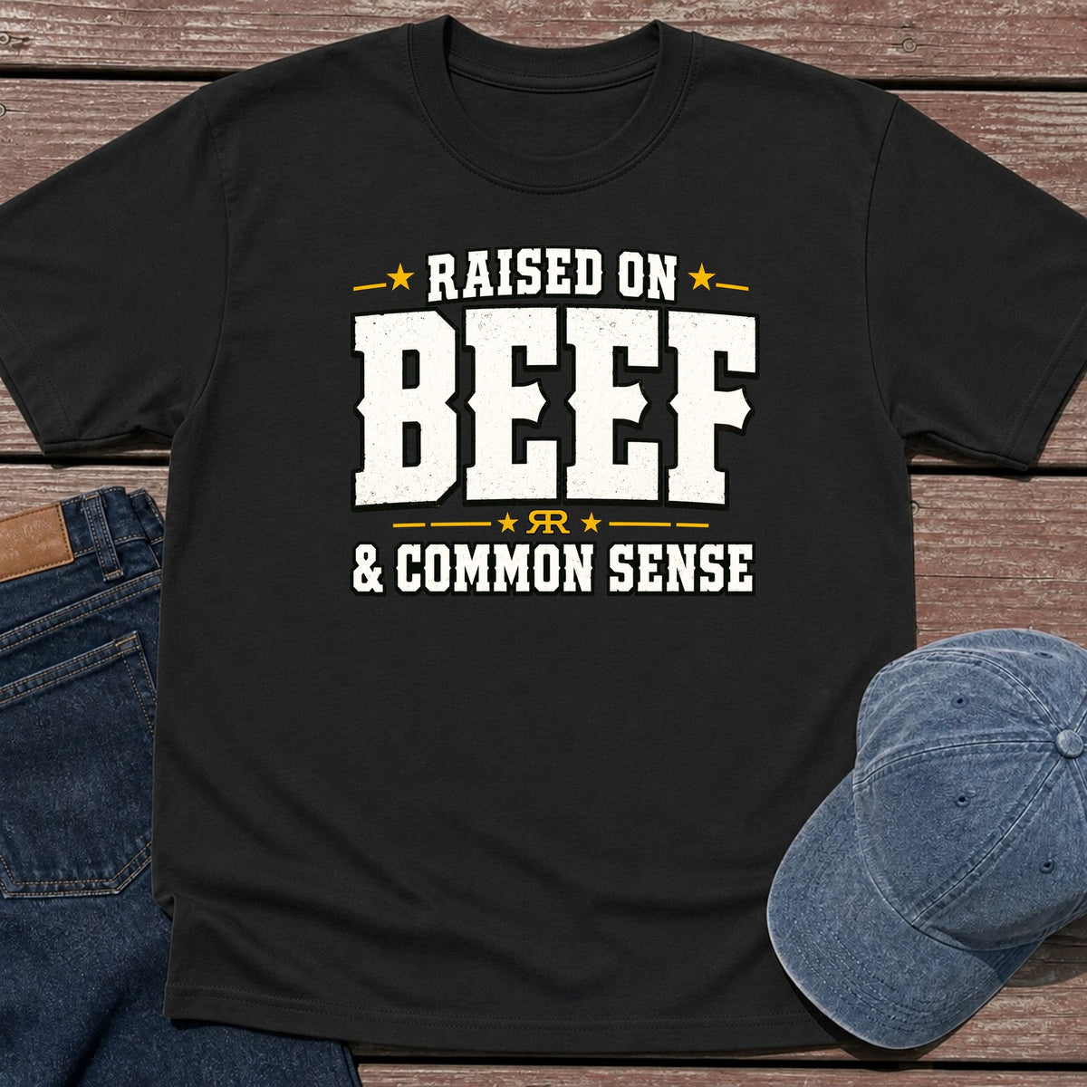 Beef & Sense T-Shirt - Black