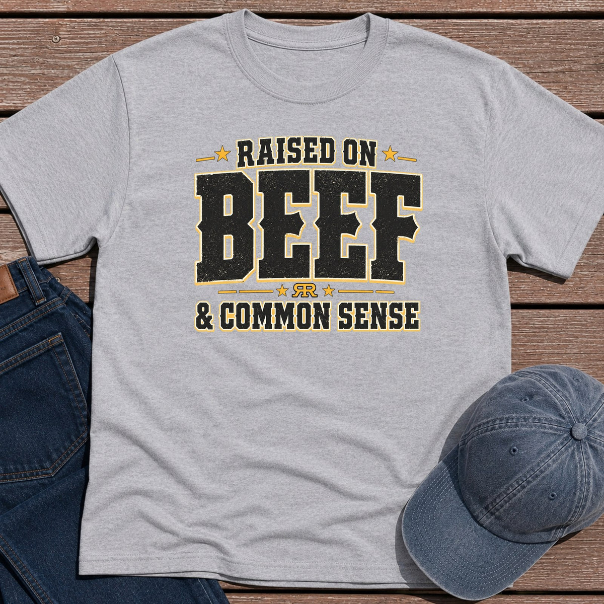 Beef & Sense T-Shirt - Sport Grey