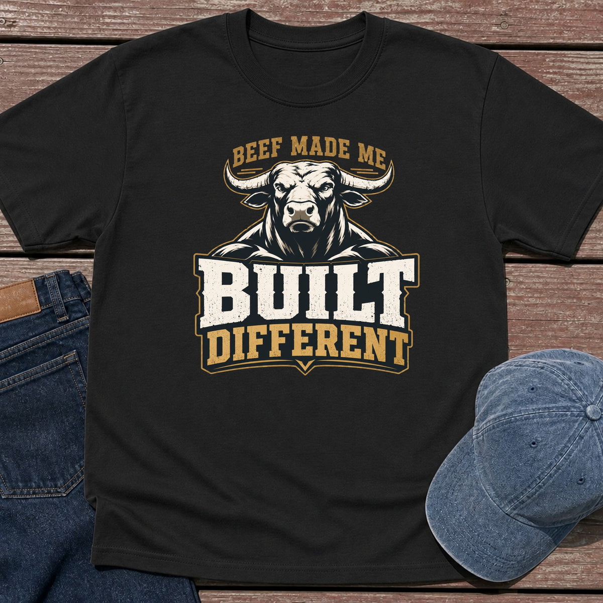 Beef Made Me T-Shirt - Black