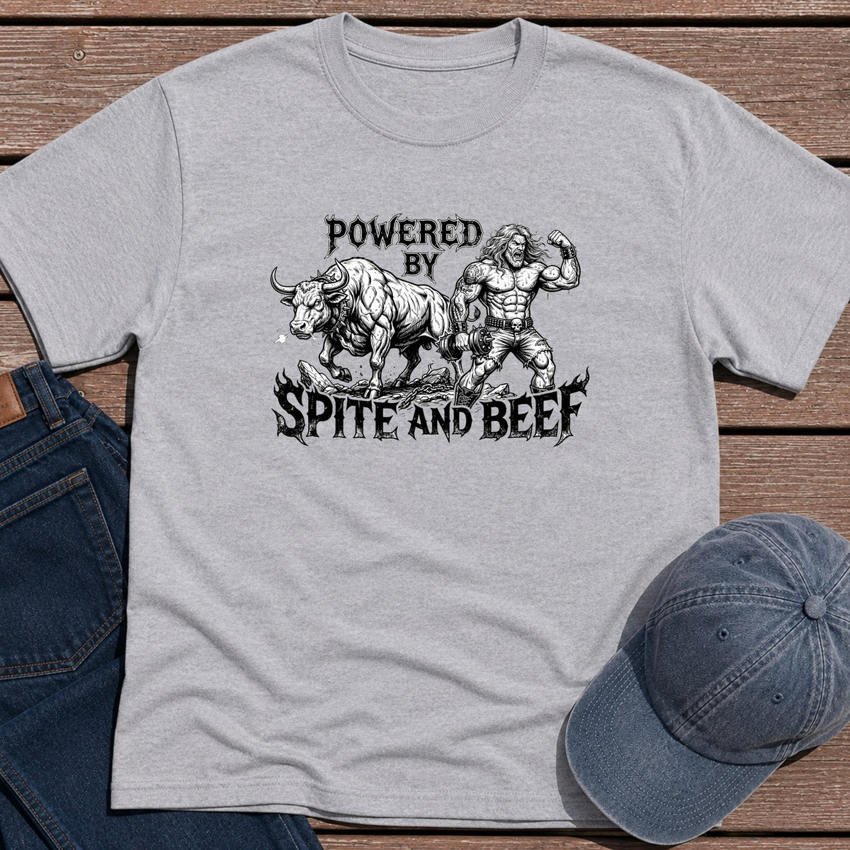 Spite & Beef T-Shirt - Sport Grey