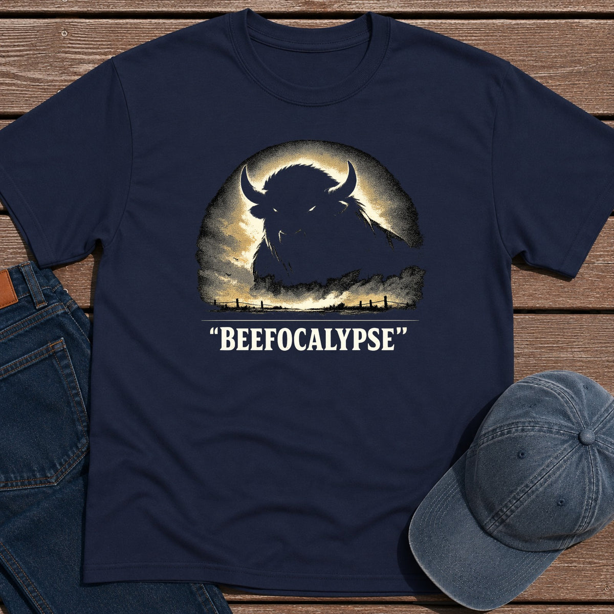 Beefocalypse T-Shirt - Navy