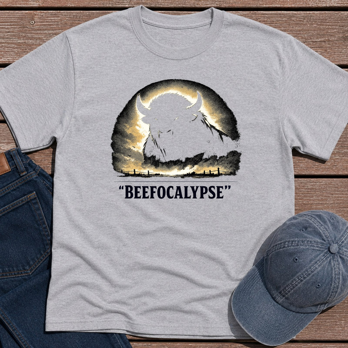 Beefocalypse T-Shirt - Sport Grey