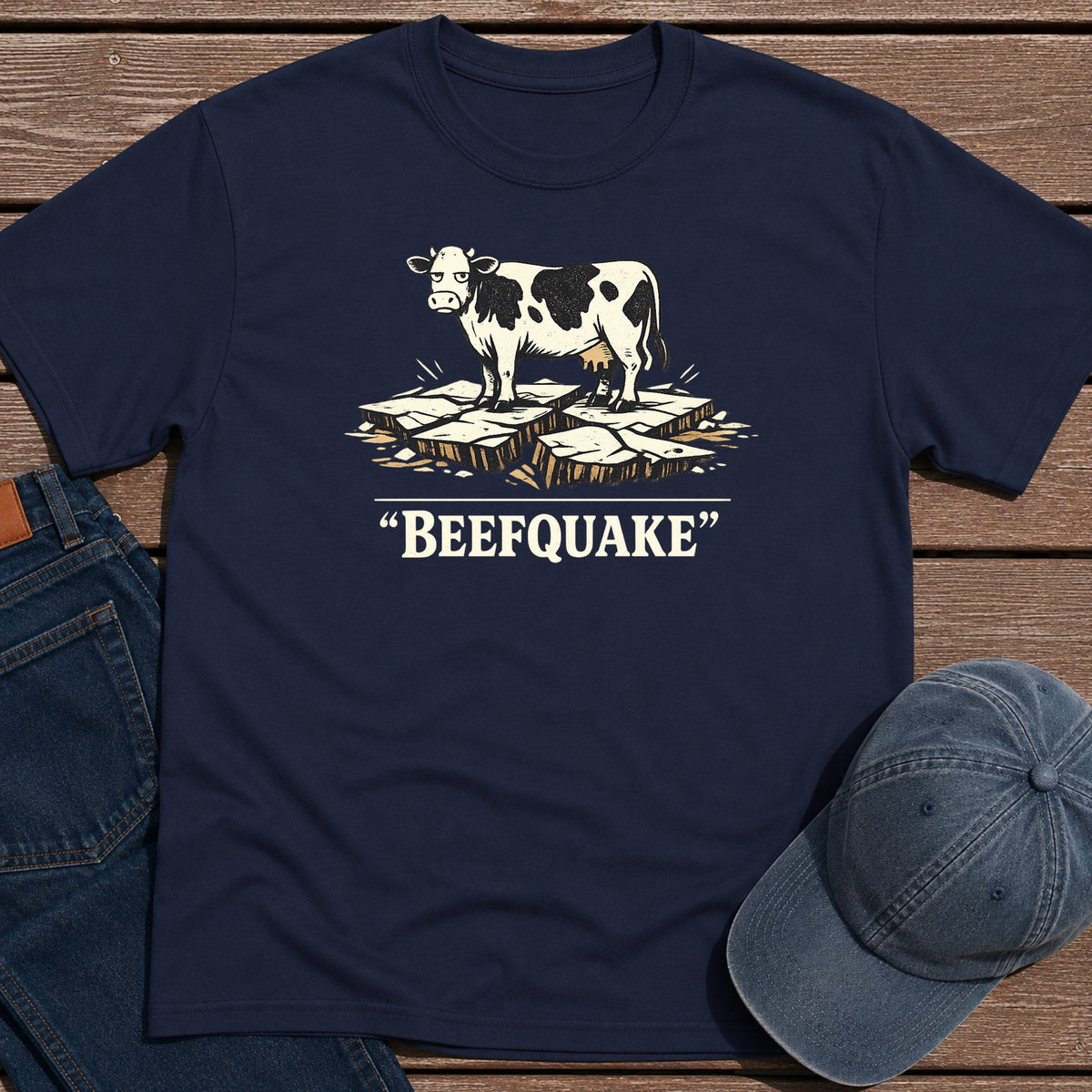 Beefquake T-Shirt - Navy