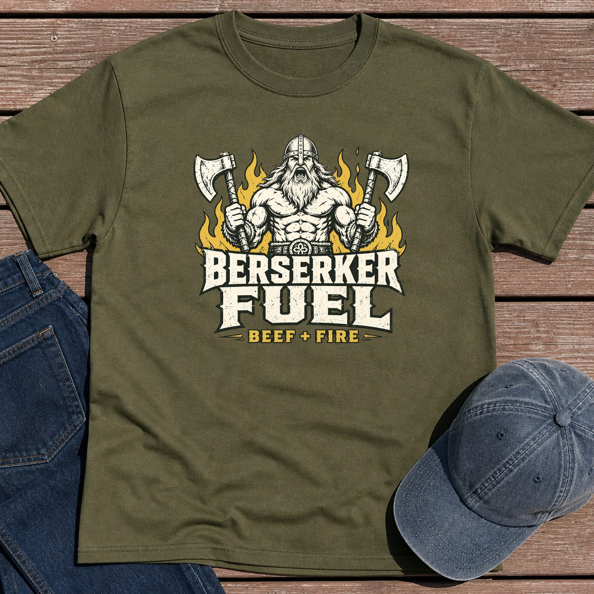 Berserker Fuel T-Shirt - Military Green