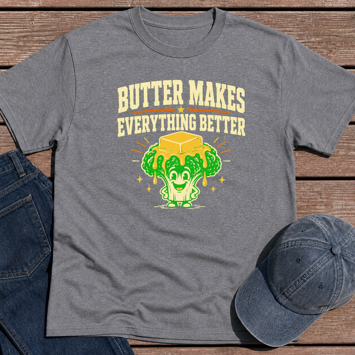 Better with Butter T-Shirt - Tweed
