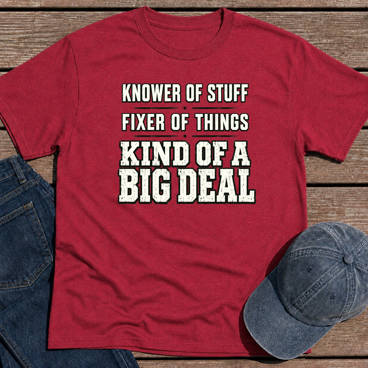 Big Deal T-Shirt - Antique Cherry Red