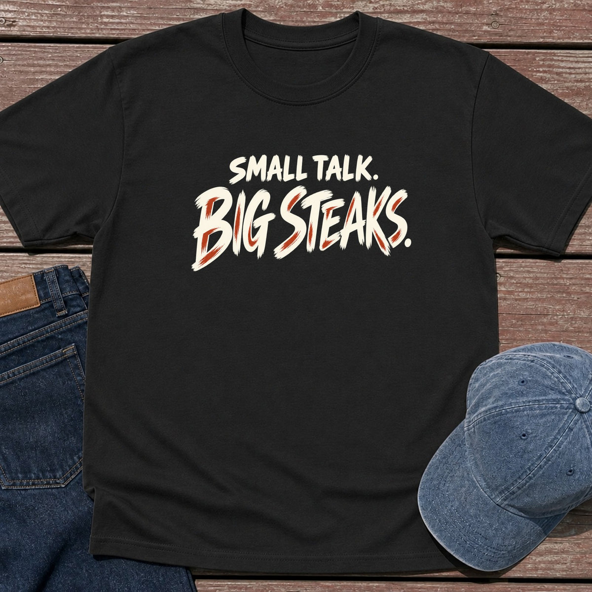 Big Steaks T-Shirt - Black