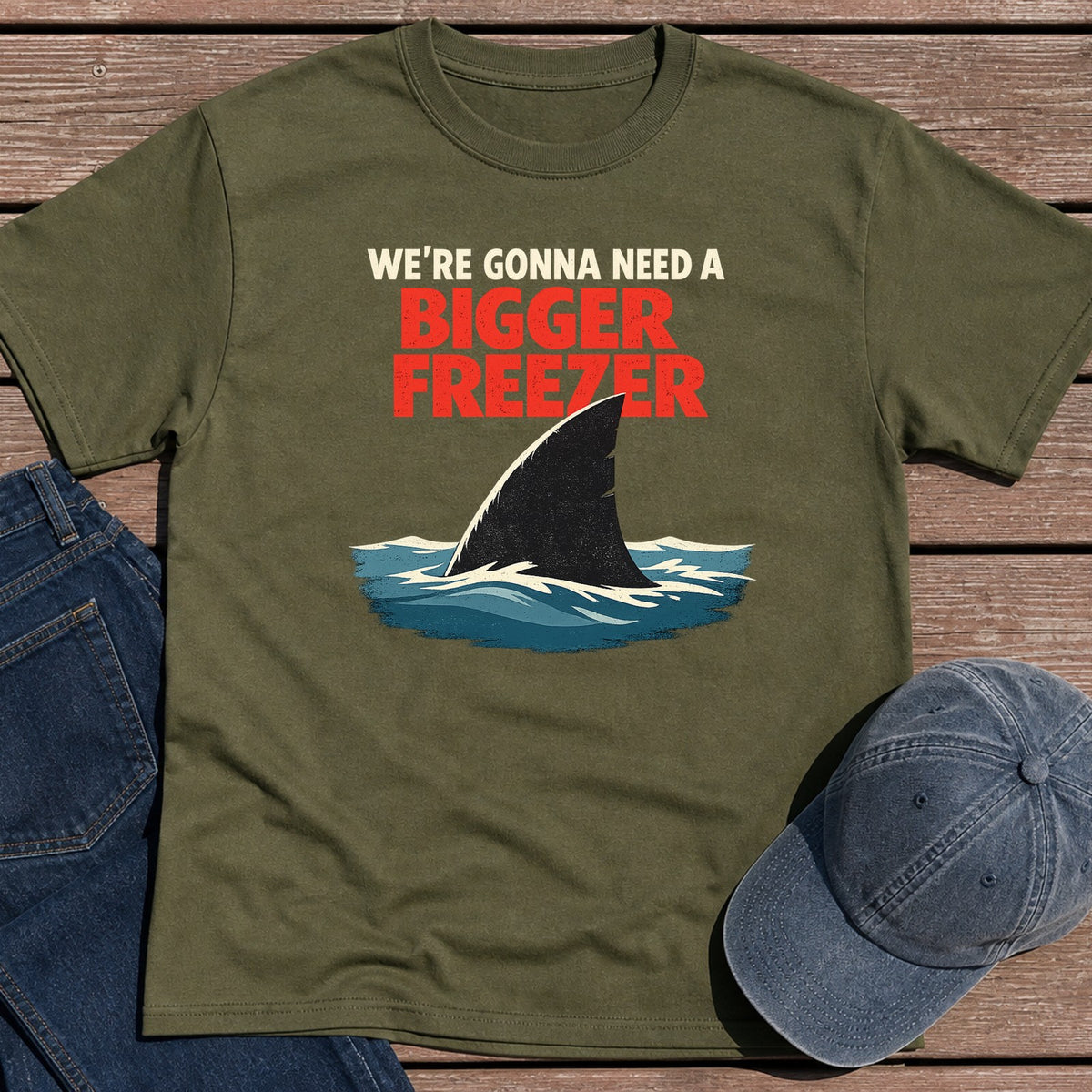 Bigger Freezer T-Shirt - Military Green