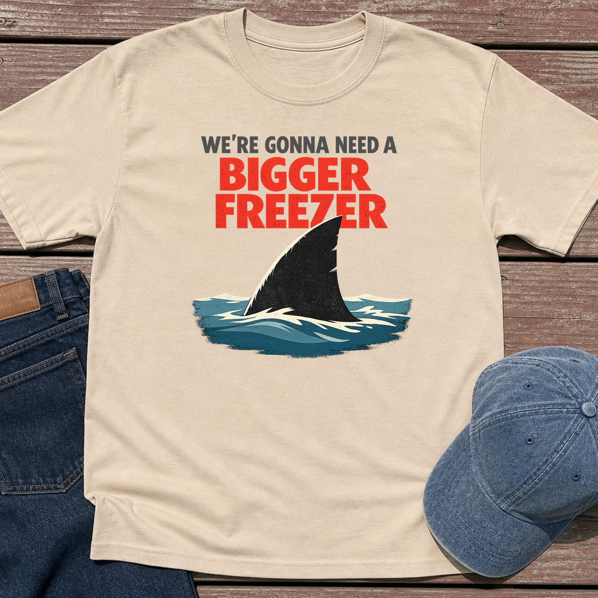 Bigger Freezer T-Shirt - Sand