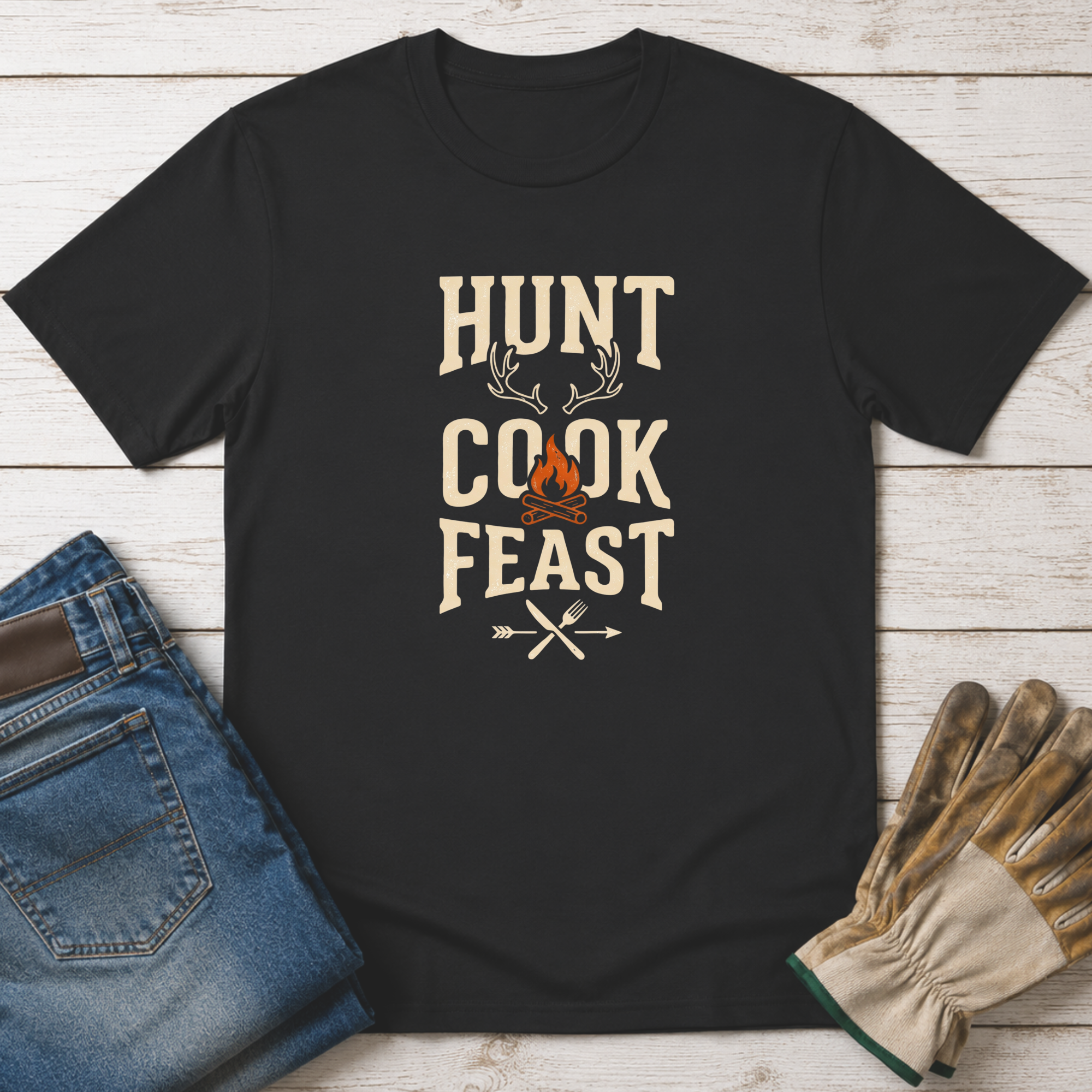 Hunt Cook Feast T-Shirt