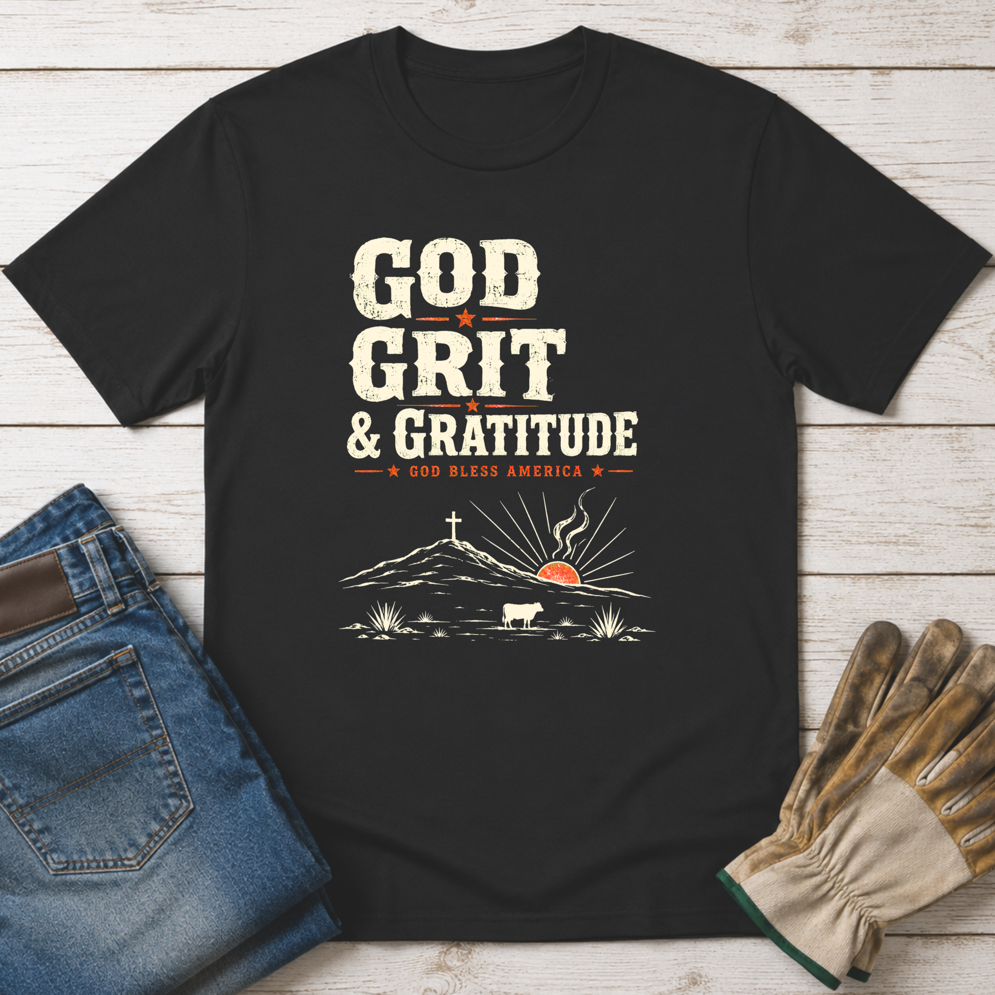 God Grit Gratitude T-Shirt