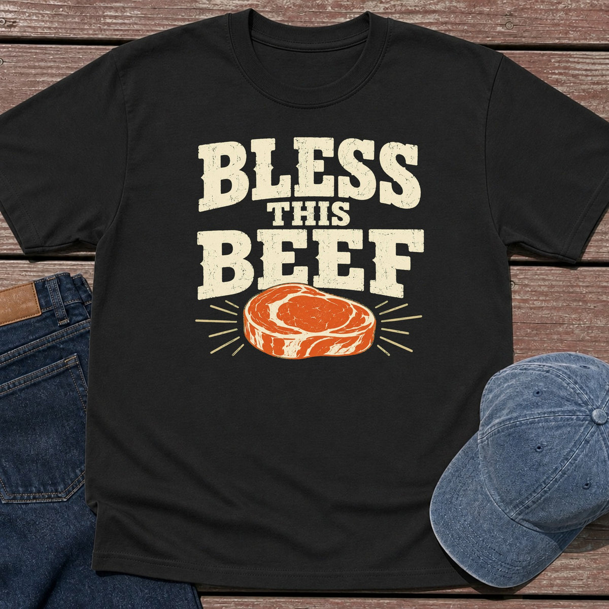 Blessed Beef T-Shirt - Black